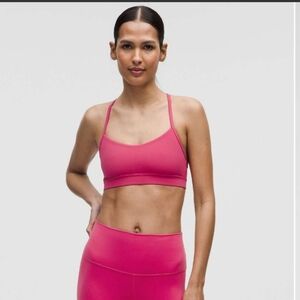 lululemon Flow Y Pink Sports Bra